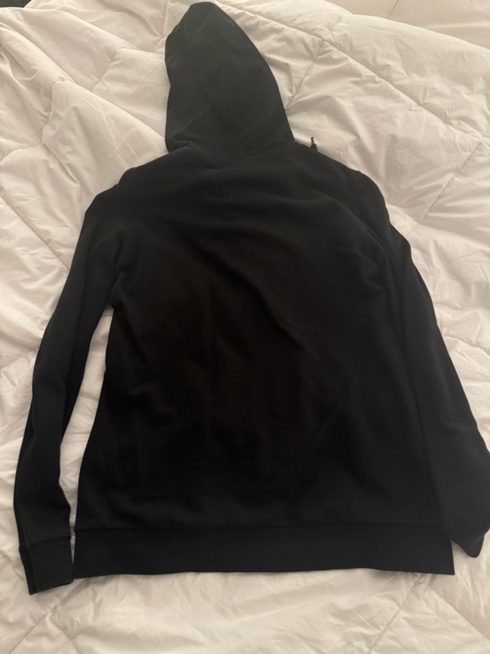 Lacoste Women’s Black Hooded Zip Jacket with Hood Striped Lining - Picture 3 of 4